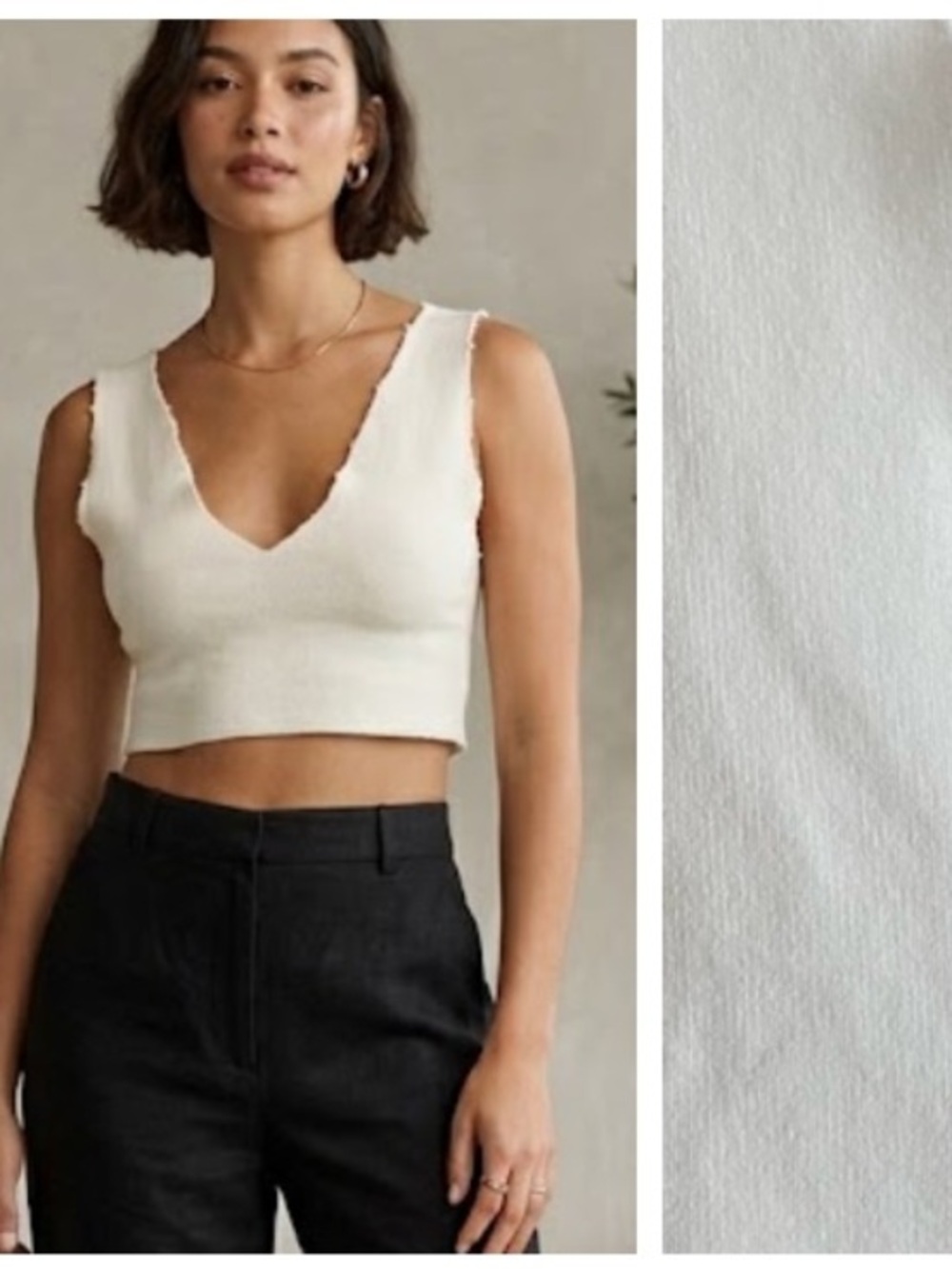 Solace London White Bandage Sleeveless Crop Top 6